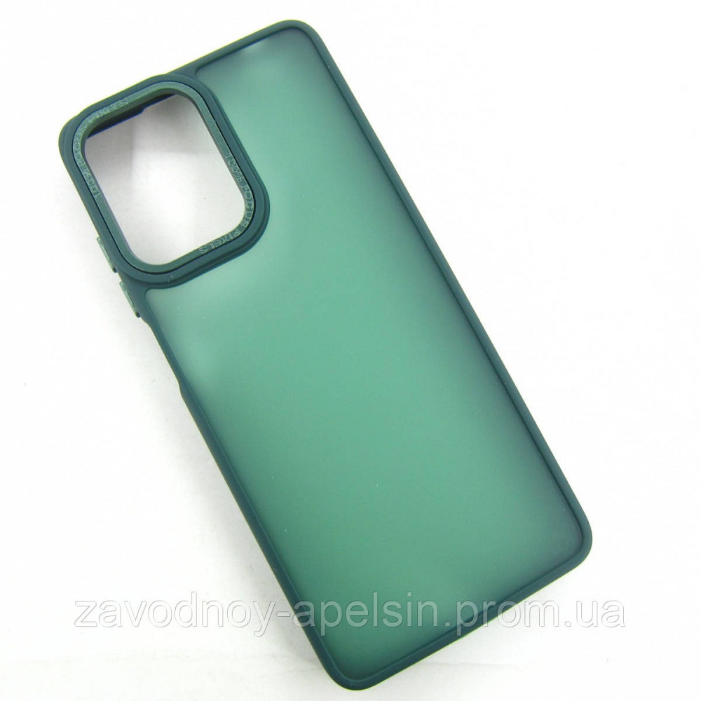 Motorola Moto E14 Матовий чохол Frame TPU+PC (зелений) Одеса - фото 1
