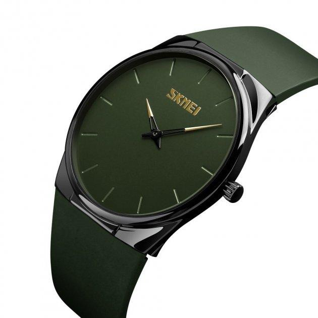 Наручний класичний годинник Skmei 1601S Зелений Вінниця - фото 1
