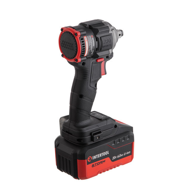 Гайкокрут ударний акумуляторний з безщітковим двигуном 20 В, 350 Nm, COMPACT, 0-900/1700/2500 об/хв, 0-1170/2210/3250 уд/хв, 1/2