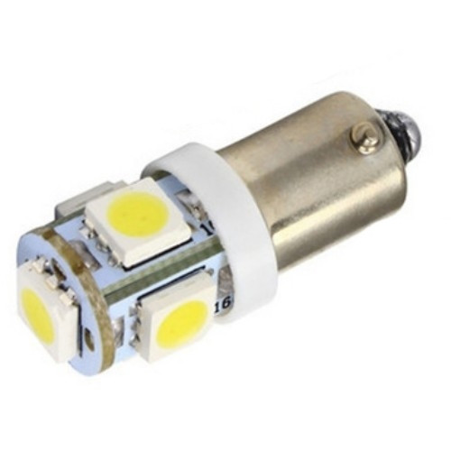 LED BA9S T4W лампа в автомобіль 2шт, 4+1 SMD 5050, білий Вінниця - фото 1