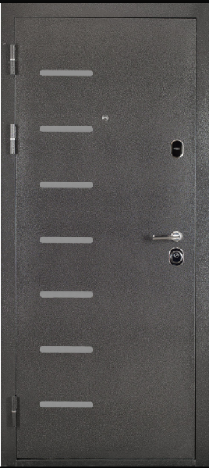 Двері вхідні Даримаг Торонто Антик срібло/ПВХ Білий 960х2050 мм Київ - фото 1