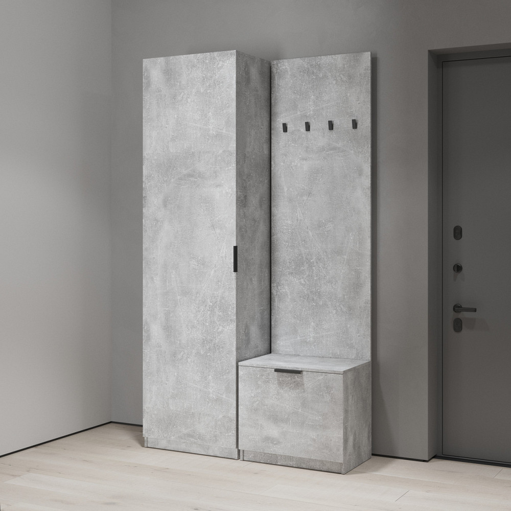 Прихожая VAYS, комплект в прихожую №4 Бетон Львов - изображение 1