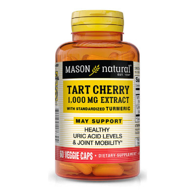 Трави Mason Natural Екстракт терпкої вишні 1000мг з куркумою, Tart Cherry Extrac (MAV-17639) Вінниця - фото 1