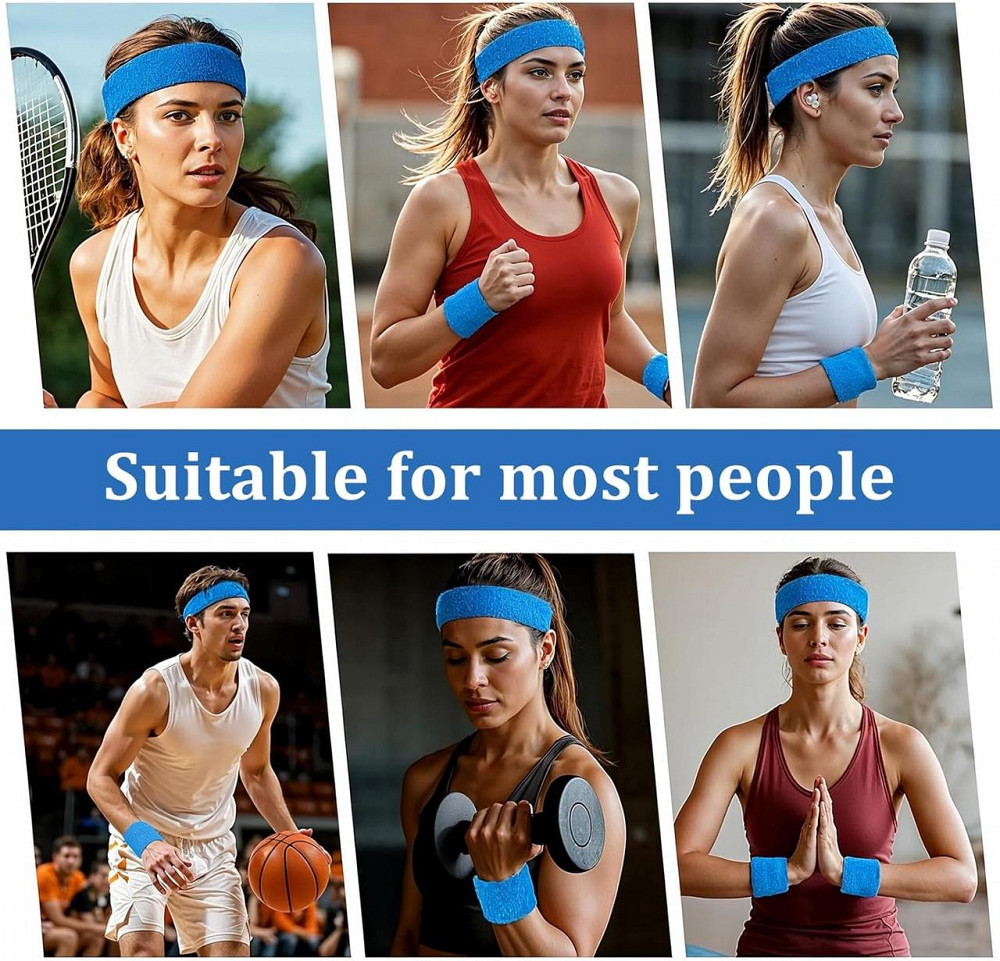 Комплект повязок Yolev 519865_FLz1uZF7 Чорний/неоново-зелений Спортивна пов'язка на голову + 2 напульсники Киев - изображение 4