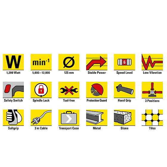 Угловая шлифмашина Trotec PAGS 11-125 + кейс (4440000006) Вінниця