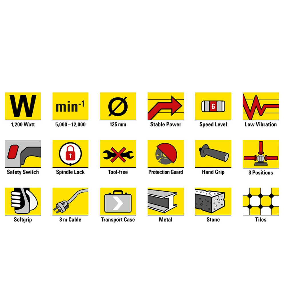 Угловая шлифмашина Trotec PAGS 11-125 + кейс (4440000006) Вінниця - фото 2