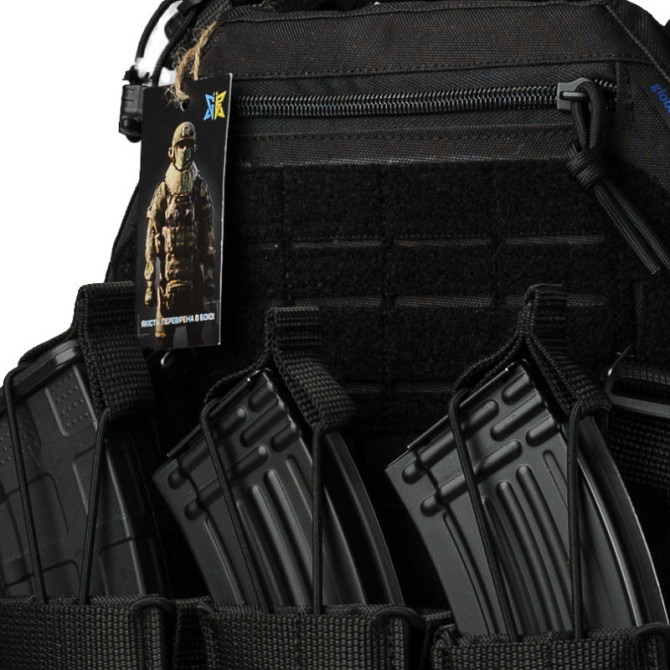 Плитоноска тактическая Warmor Gen.3 Pro Max с быстрым сбросом с подсумками (Черная) Винница - изображение 11