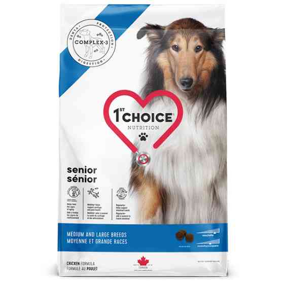 1st Choice Senior Medium and Large Сhicken ФЕСТ ЧОЙС СЕНЬЙОР СЕРЕДНІХ ВЕЛИКИХ КУРКА сухий суперпреміум корм для літніх або малоактивних собак середніх Київ