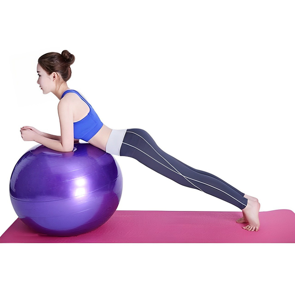 М'яч для фітнесу (фітбол) 60 см,до 200 кг,Фіолетовий SBR Київ - фото 4