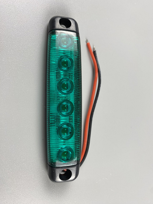 Ліхтар LED габаритний 24V IP67 6 led діодів SMD, оптична лінза + кріплення для авто Мукачево - фото 8