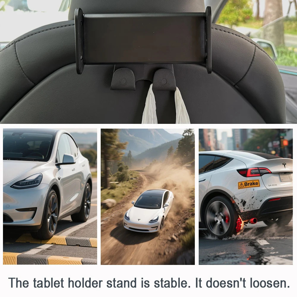 Держатель планшета на подголовник Tesla Model 3 Model Y универсальный автомобильный крепкий холдер для задних сидений Николаев - изображение 2