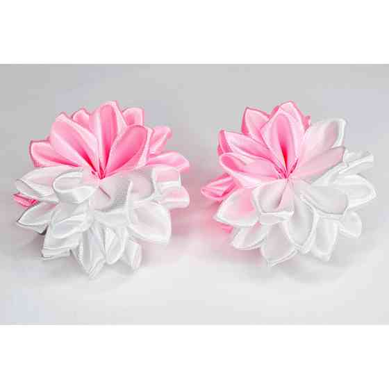 Набір резинок для волосся 0108-345, 10 штук, з бантом-квіткою Вінниця