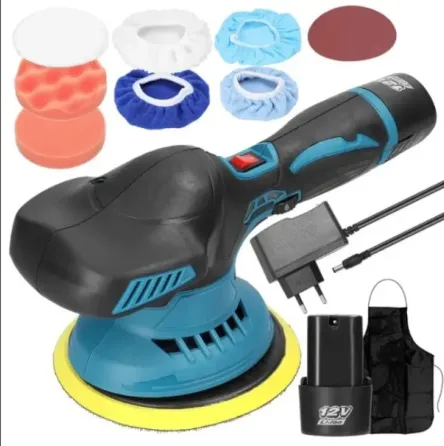 Полировальная машинка Waxing Polisher аккумуляторная с насадками 2 АКБ Коломия