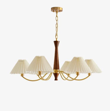 Люстра светодиодная потолочная 6912 Патриция (Золотистый) 6 плафонов Винница