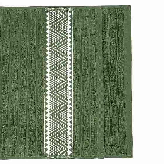 Махровий рушник для обличчя та рук Зіпп GM Textile 50х90см 500г/м2 (Хакі) Суми
