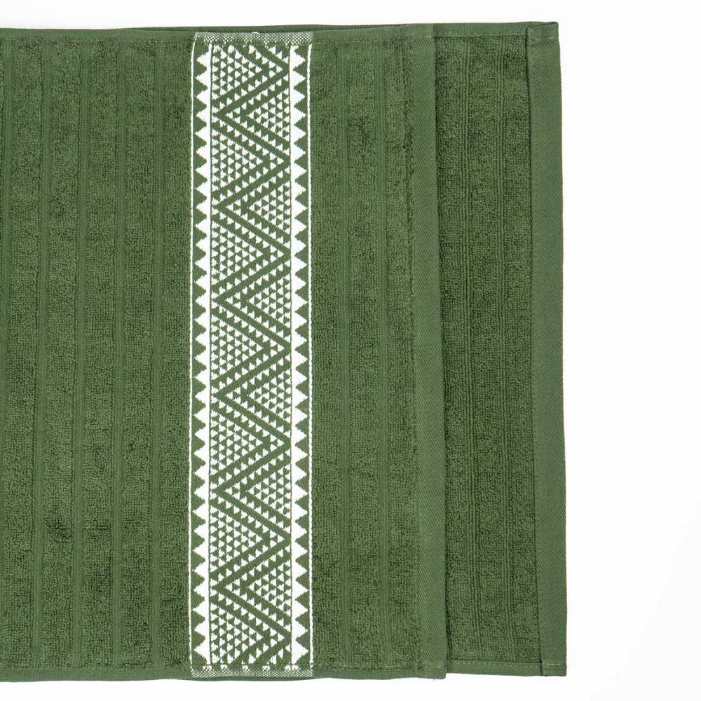 Махровий рушник для обличчя та рук Зіпп GM Textile 50х90см 500г/м2 (Хакі) Суми - фото 3