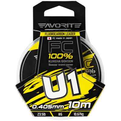 Флюорокарбон Favorite U1 FC 10m 6.0/0.405mm 23.5lb/10.67kg (1693.11.85) Винница