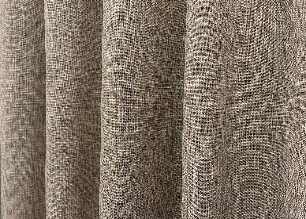 Комплект готових штор VR-Textil Льон Мішковина № 113ш Світло-кавовий 150х270 см 2 шт (30-255) Київ - фото 7