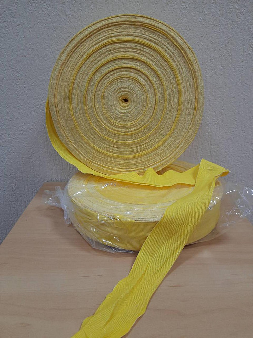 Бинтова стрічка для боксу PowerPlay Жовта (100м) Каменское - изображение 1