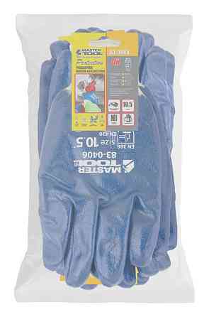 MASTERTOOL Рукавички масло-бензостійкі MASTERTOOL повне нітрилове покриття в'язаний манжет 10.5 Коломия