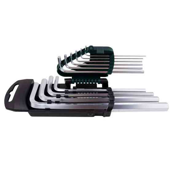 Набір ключів Г-подібних довгих 6-граних, 10пр. (1.27, 1.5, 2, 2.5, 3-6, 8, 10мм) ROCKFORCE RF-5102L Одеса