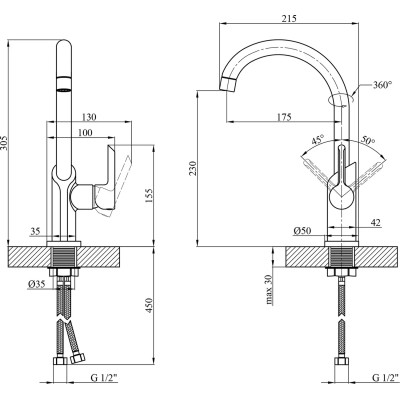 Смеситель Kroner Essen-SCH030 (CV024333) Винница - изображение 9