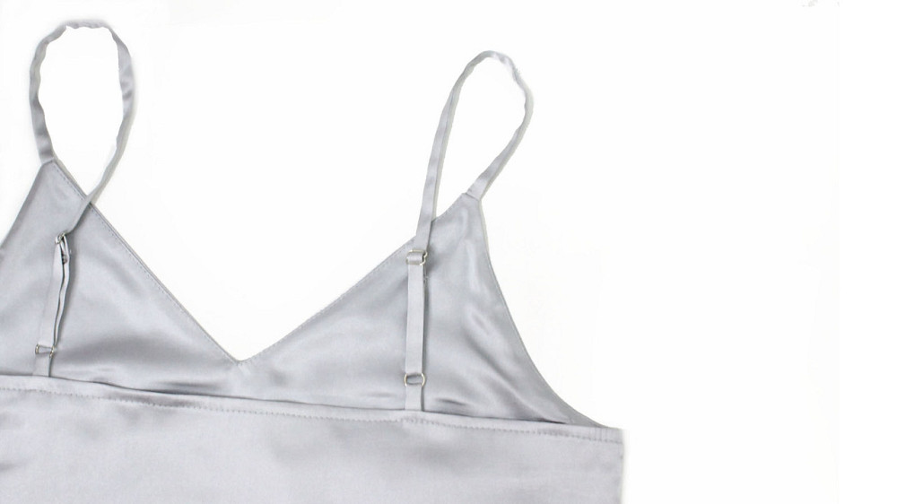 Піжама жіноча шовкова майка з шортами Сірій S Харків - фото 8