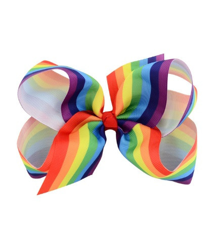 Детская повязка радужная - окружность 34-50см, размер банта 11см Киев - изображение 2