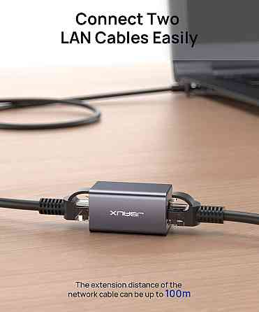 Мережевий адаптер для подовження LAN «мама-мама» JSAUX RJ45 Ethernet 10 Гбіт/с Луцк