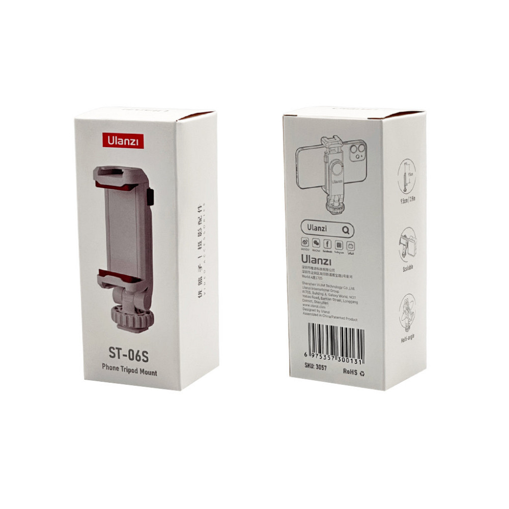 Тримач для телефону Ulanzi Vijim Plastic Cell Phone Holder White(UV-3057 ST-06S) Київ - фото 5