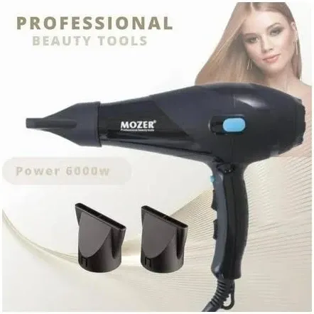 Профессиональный Фен для волос 6000Вт Mozer MZ-3100, 2 температурных режима, 2 насадки, холодный обдув Одесса - изображение 1
