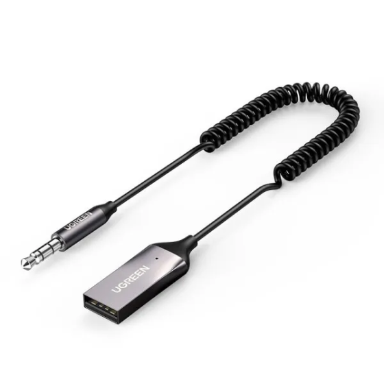 Bluetooth бездротовий ресивер UGREEN CM309 Bluetooth Car Receiver Aux with Mic (Space Gray)(UGR-70601) UGR-70601 Одеса