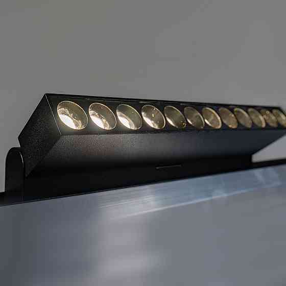 Milight Магнітний світильник лінійний поворотний grille light чорний 3000К L220mm 12Вт 1440Lm 4 Коломыя