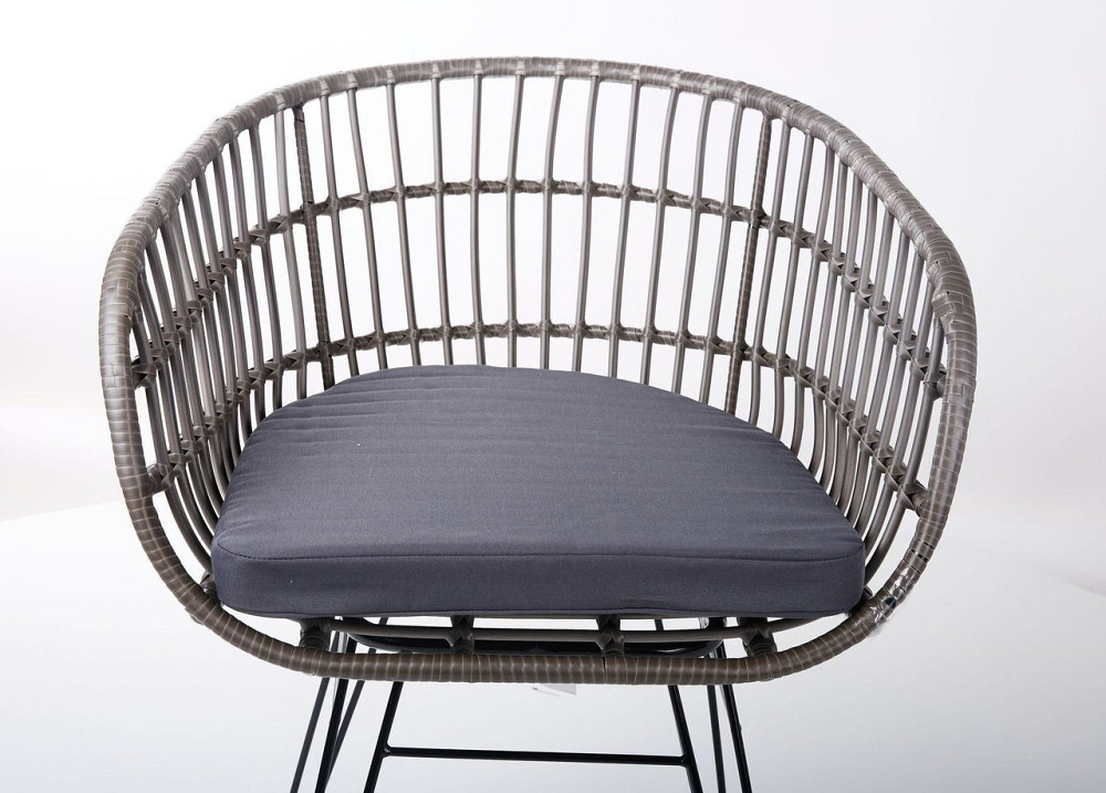 Садове крісло Jam Ротанг Сіро-чорний Київ - фото 6