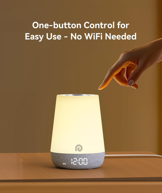 Dreamegg Nite 1 генератор білого шуму для дітей, 34 звуки, нічник, Wi-Fi, розумний годинник-тренер для сну Київ - фото 8