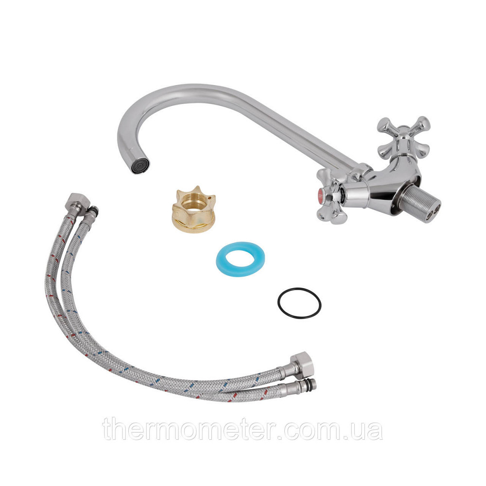 Змішувач для кухні Lidz Lamb 278F двовентильний LDLAM278FCRM35071 Chrome Київ - фото 11