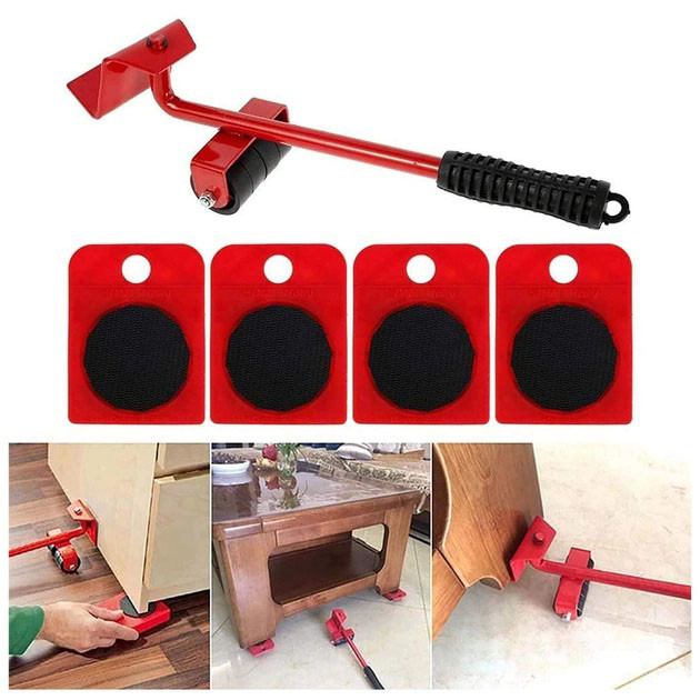 Набір для переміщення меблів та великогабаритних предметів Moving Helpers (червоний, 5 предметів) OX-14 Львів - фото 5