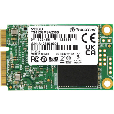 Накопичувач SSD mSATA 512GB Transcend (TS512GMSA230S) Вінниця - фото 1