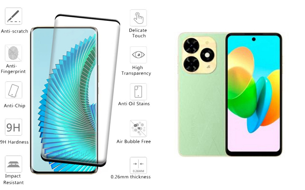 Захисне скло HyperGlass Pro для Tecno Spark 20, Spark 20c, Spark 20 Pro, Spark 20 Pro+ – максимальна чутливість та захист Київ - фото 2