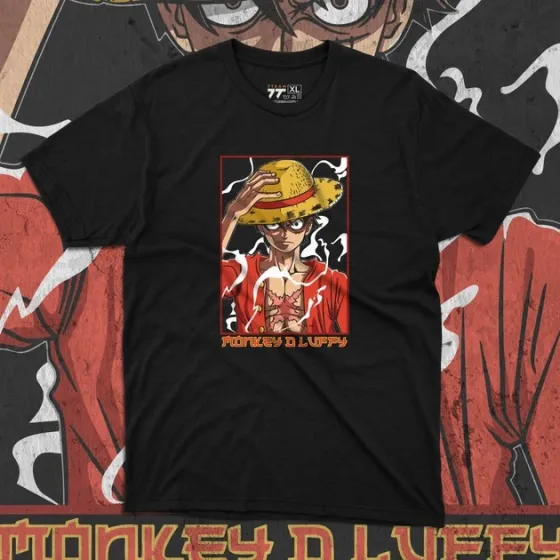 Футболка чоловіча з  принтом Ван Пис Monkey D Luffy Розмір 48 Anime0217 Дніпро