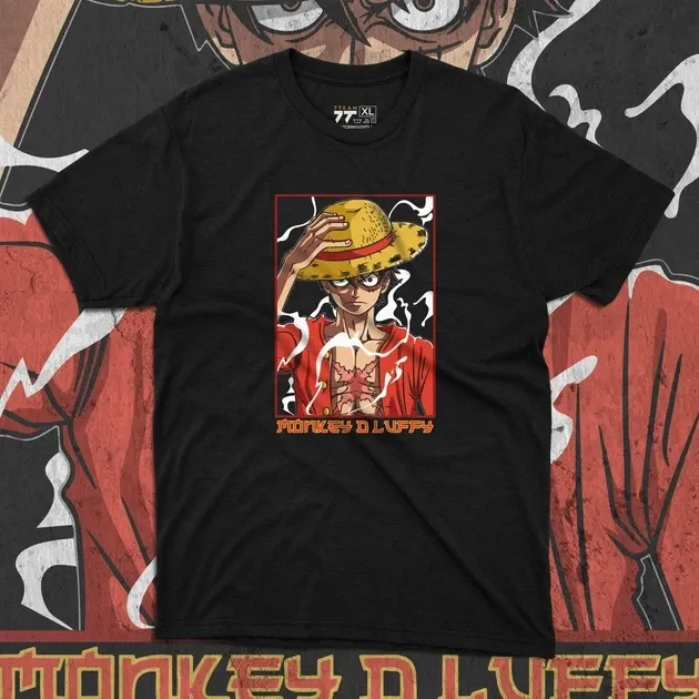 Футболка чоловіча з  принтом Ван Пис Monkey D Luffy Розмір 48 Anime0217 Дніпро - фото 1