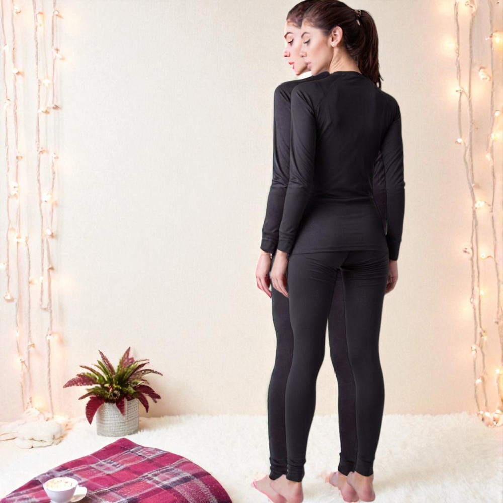 Зимняя женская термобелье клумбия на омне хит черного цвета комплект черной термобелья тепла Львов - изображение 7