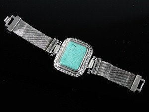 Браслет металевий з каменем Київ - фото 1