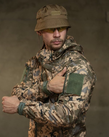 Демисезонный тактический костюм Cофтшел Softshell Rocket НП4862 (Пиксель) XL Винница