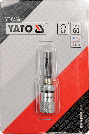 Магнітний тримач для викруткових насадок YATO 1/4" 60 мм (YT-0466) Коломия - фото 3