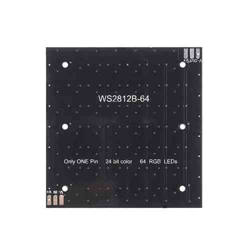 Матриця світлодіодна WS2812B 8x8 64 LED RGB адресна панель 5В 24 біт 256 рівнів SMD 5050 66x66 мм Київ