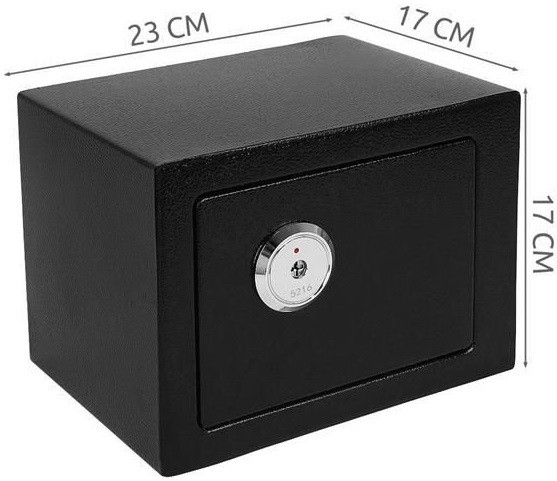 Сейф металевий для зберігання цінних речей із 3 ключами Malatec (S8800) Нововолинськ - фото 10