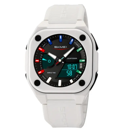 Часы мужские наручные спортивные Skmei 2328 (Белый) Киев