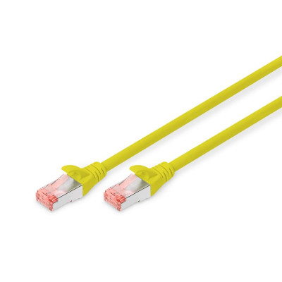 Патч-корд 0.5м, CAT 6 S-FTP, AWG 27/7, LSZH, yellow Digitus (DK-1644-005/Y) Винница - изображение 1
