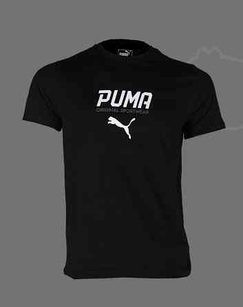 Мужская однотонная трикотажная футболка Puma / p.S(44) Киев